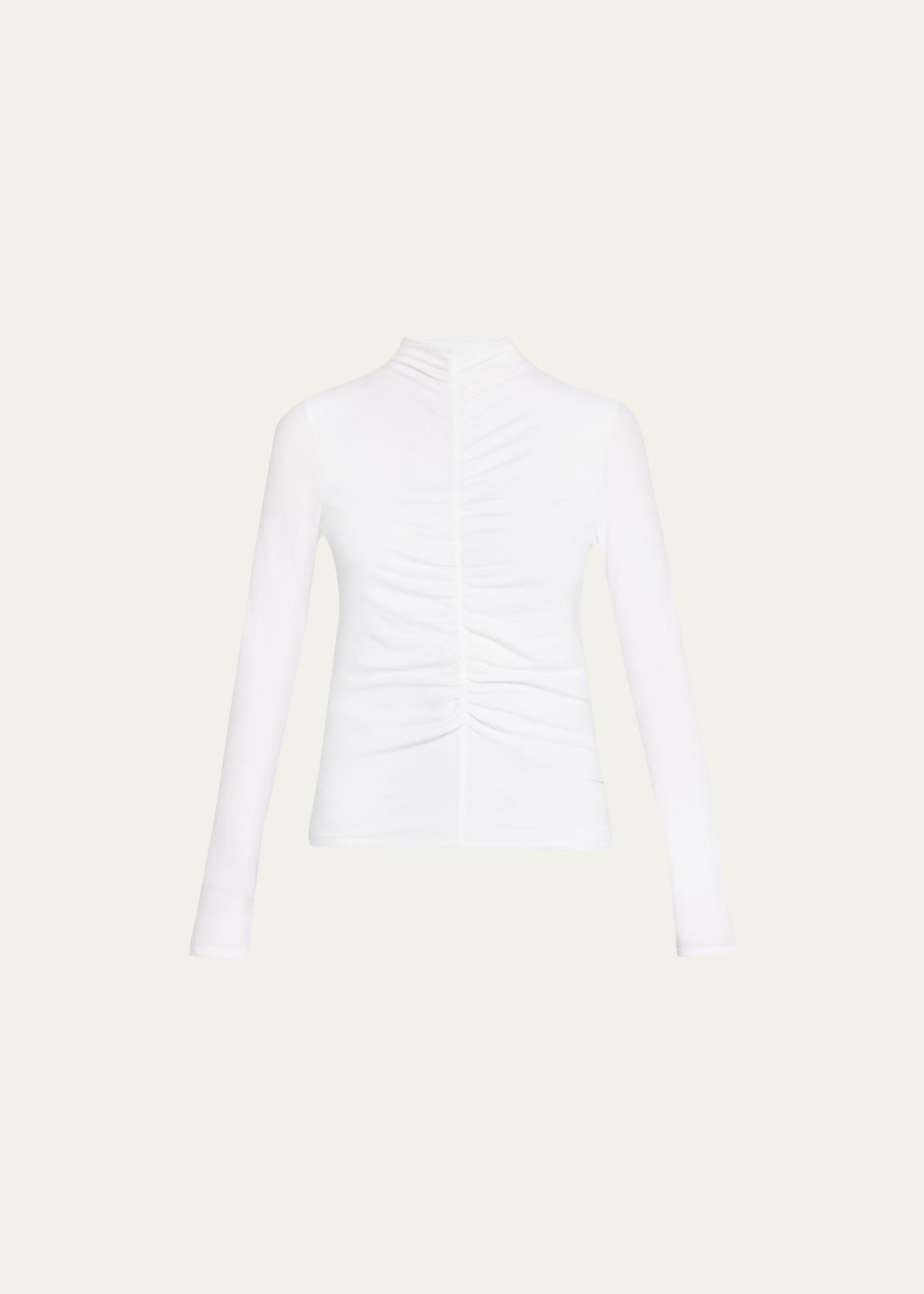 theresa knit ruched turtleneck