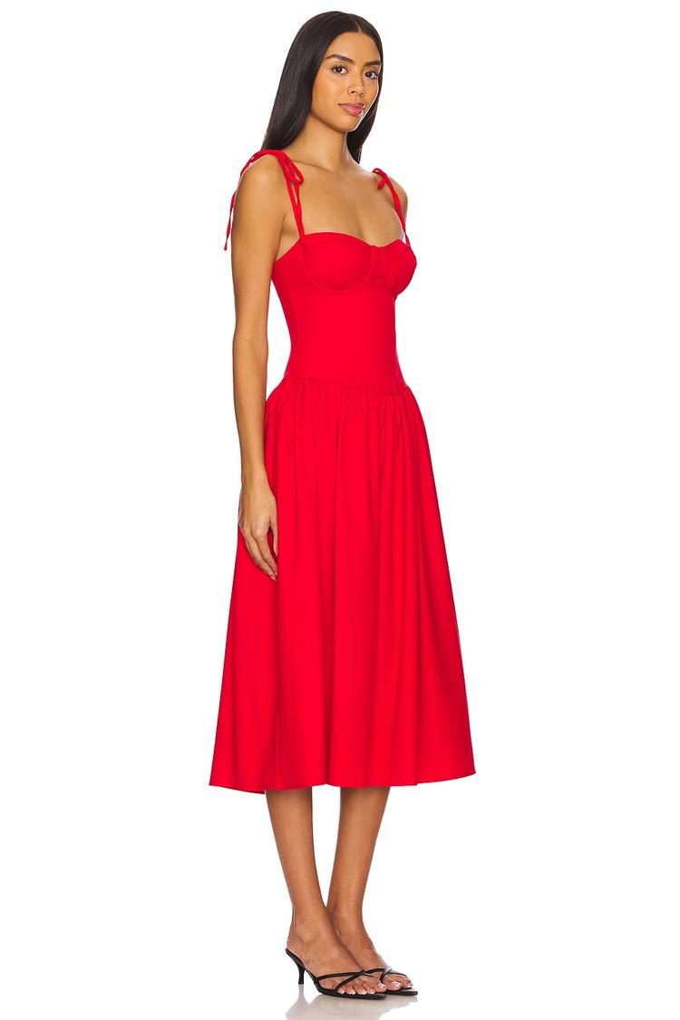 theresa midi corset dress