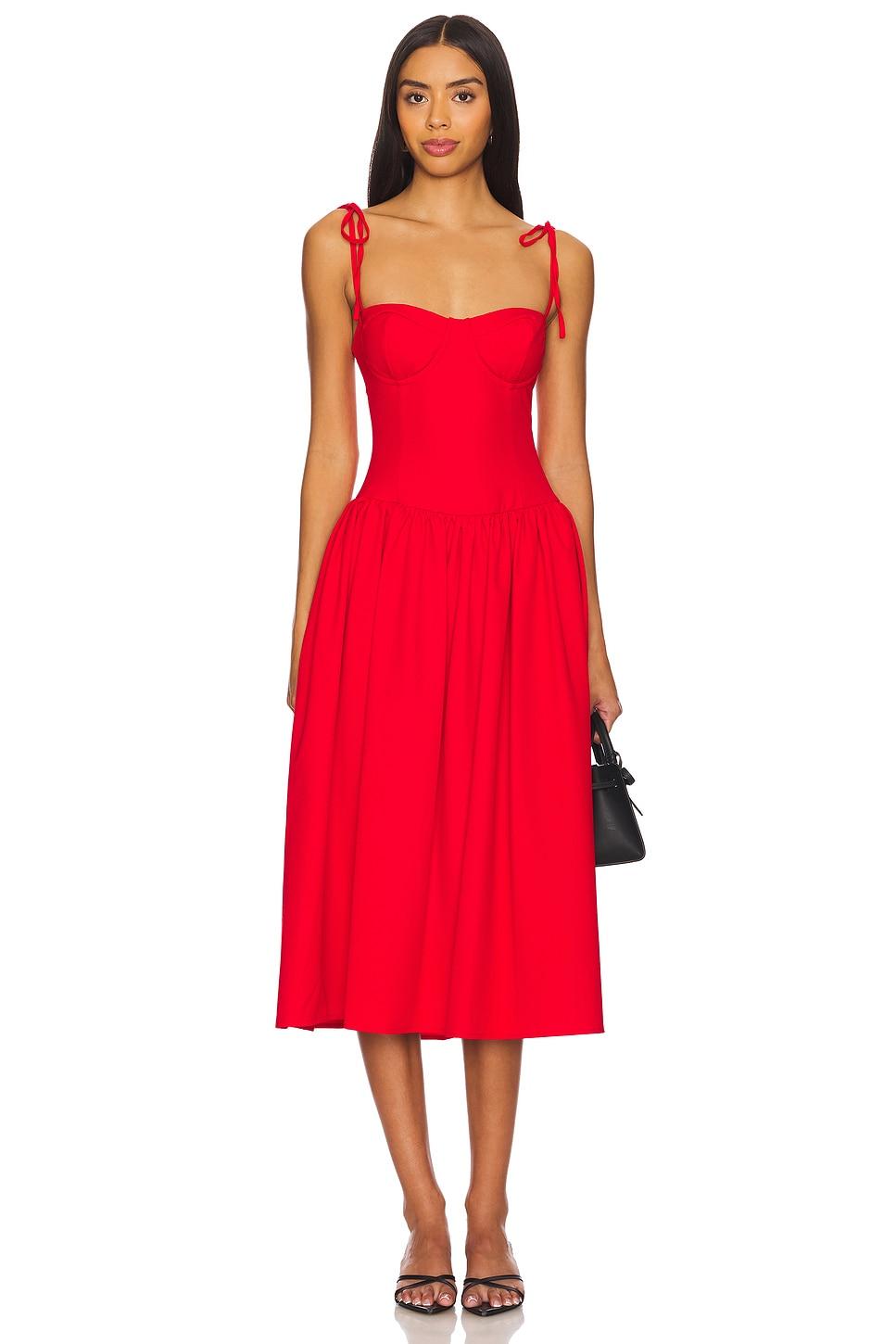 theresa midi corset dress