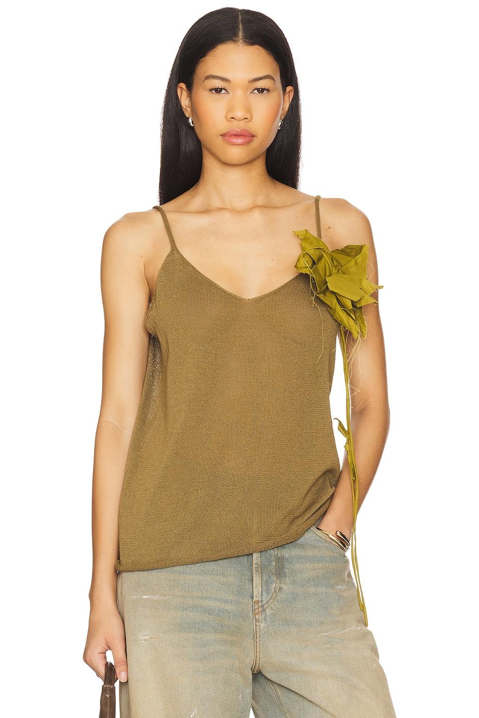 thin knit spaghetti strap top