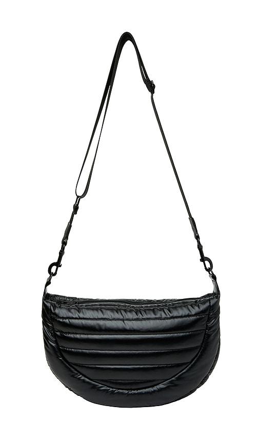 think royln elton hobo crossbody bag in black.