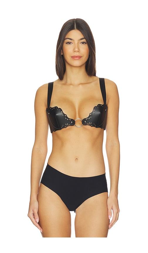 thistle and spire ceto bra in black.
