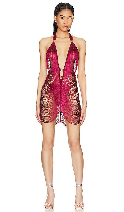 thistle and spire fringe benefits slip in red.