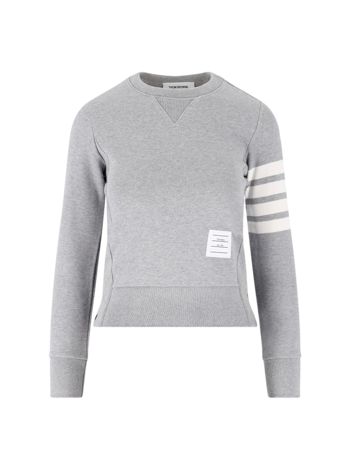 thom browne '4-bar' crew neck sweatshirt