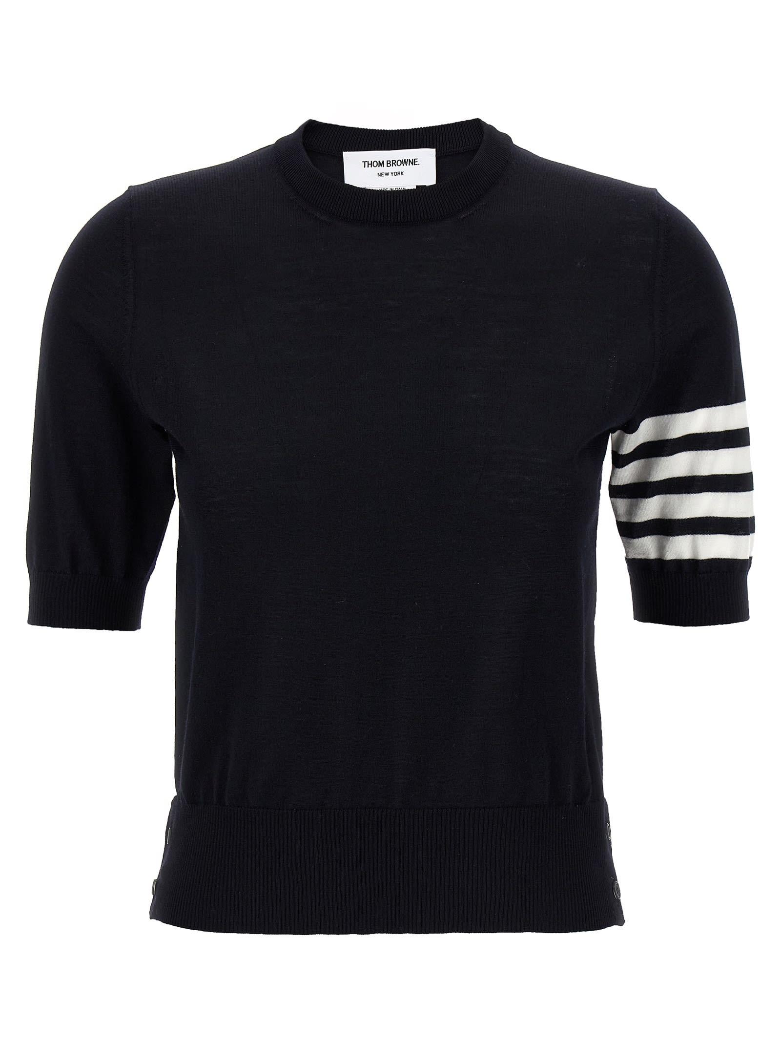 thom browne 4-bar wool t-shirt