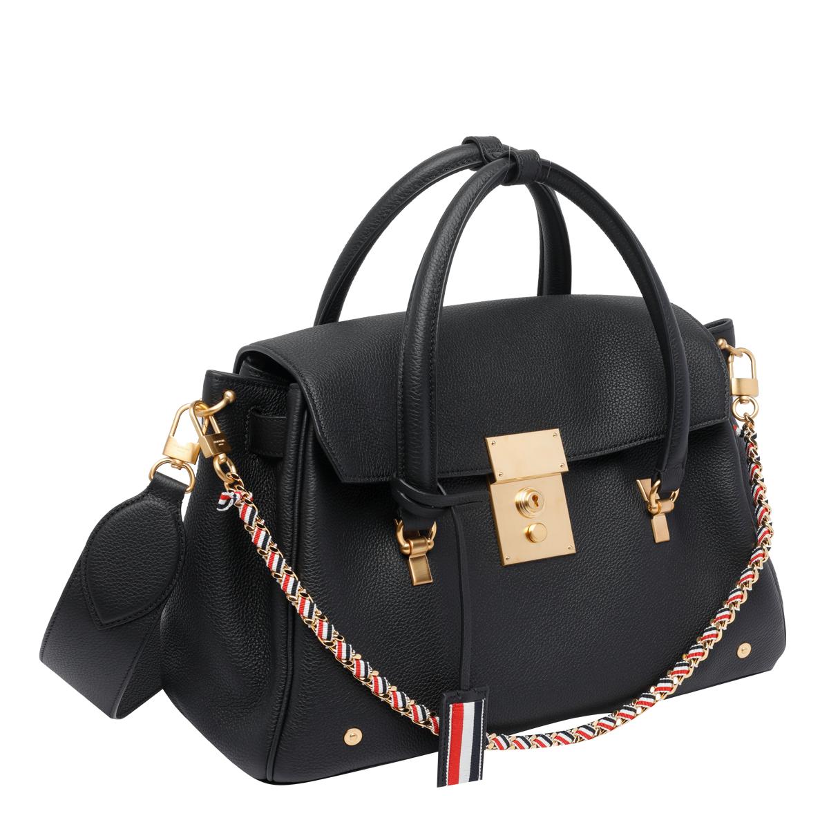 thom browne bags black calf leather - women