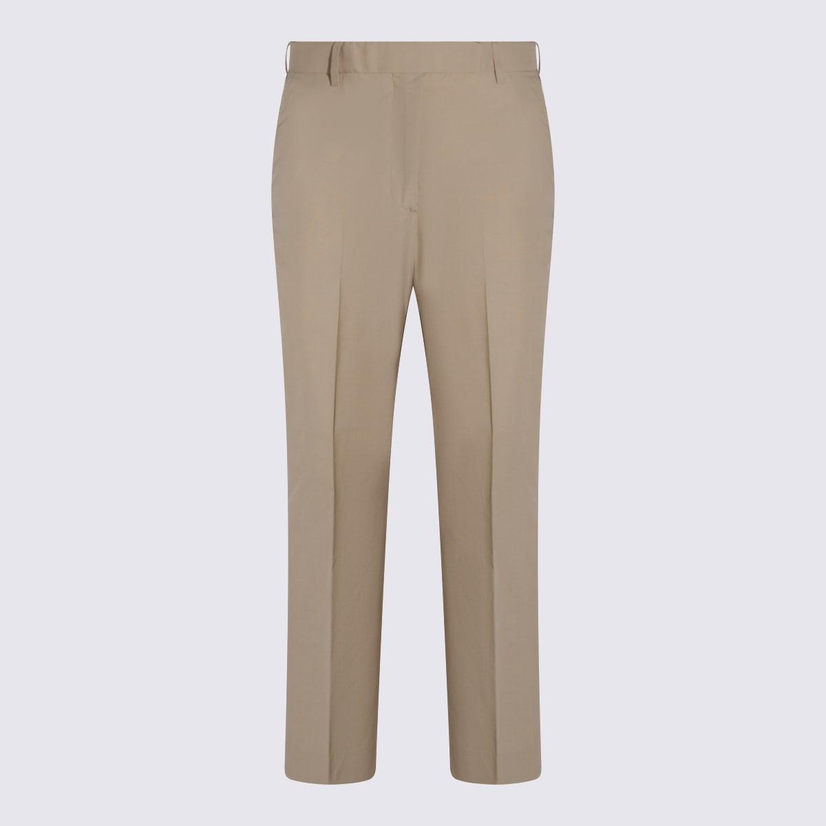 thom browne beige cotton pants