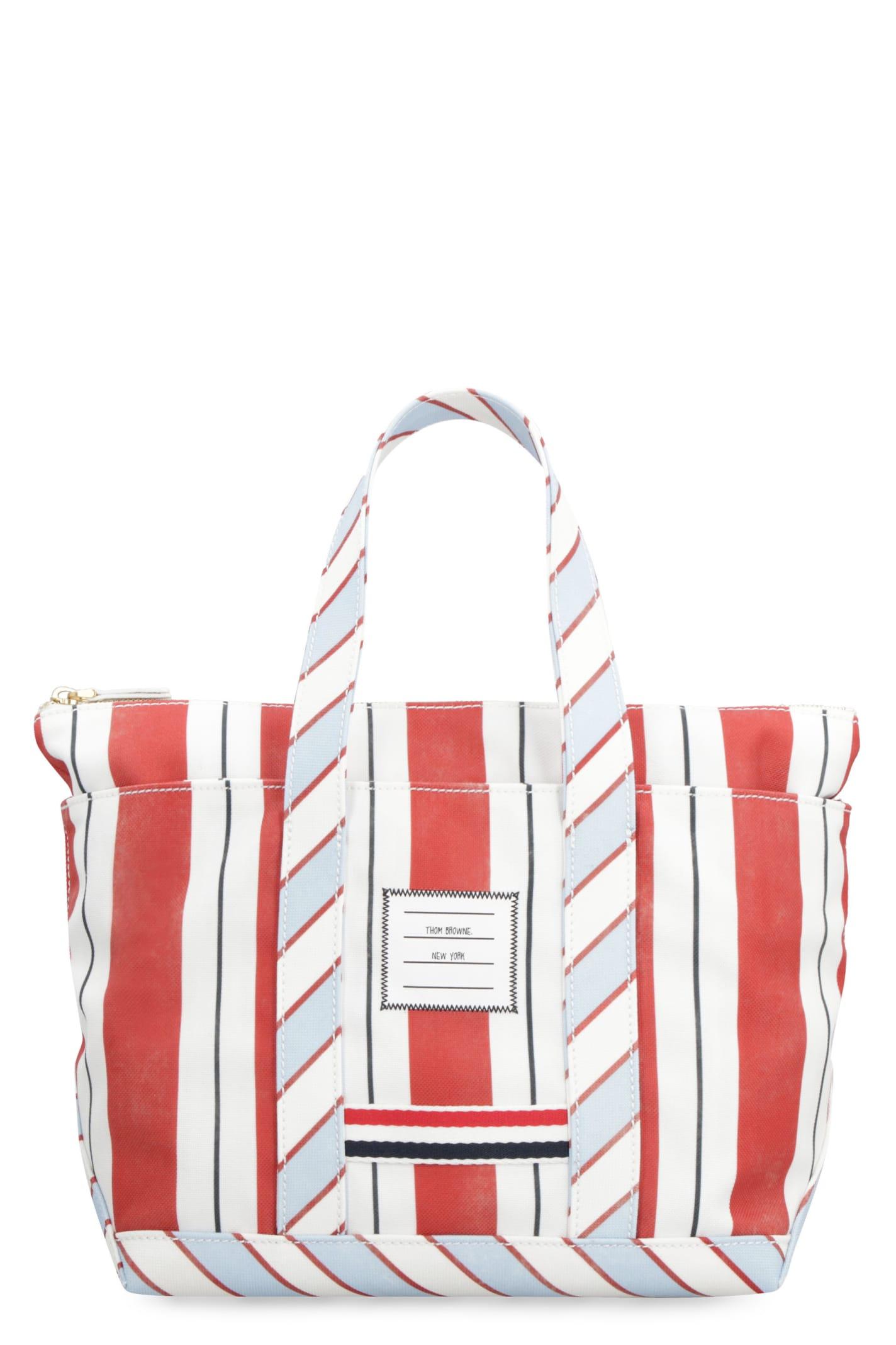 thom browne canvas tote bag