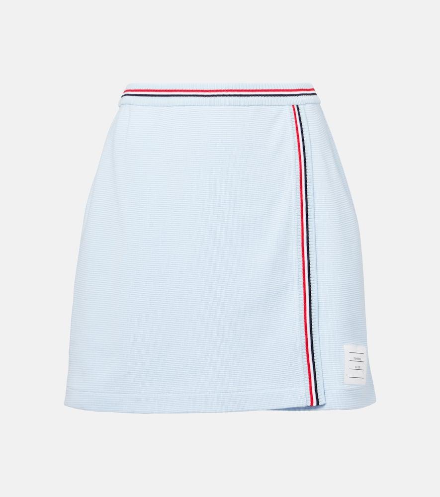 thom browne cotton wrap skirt
