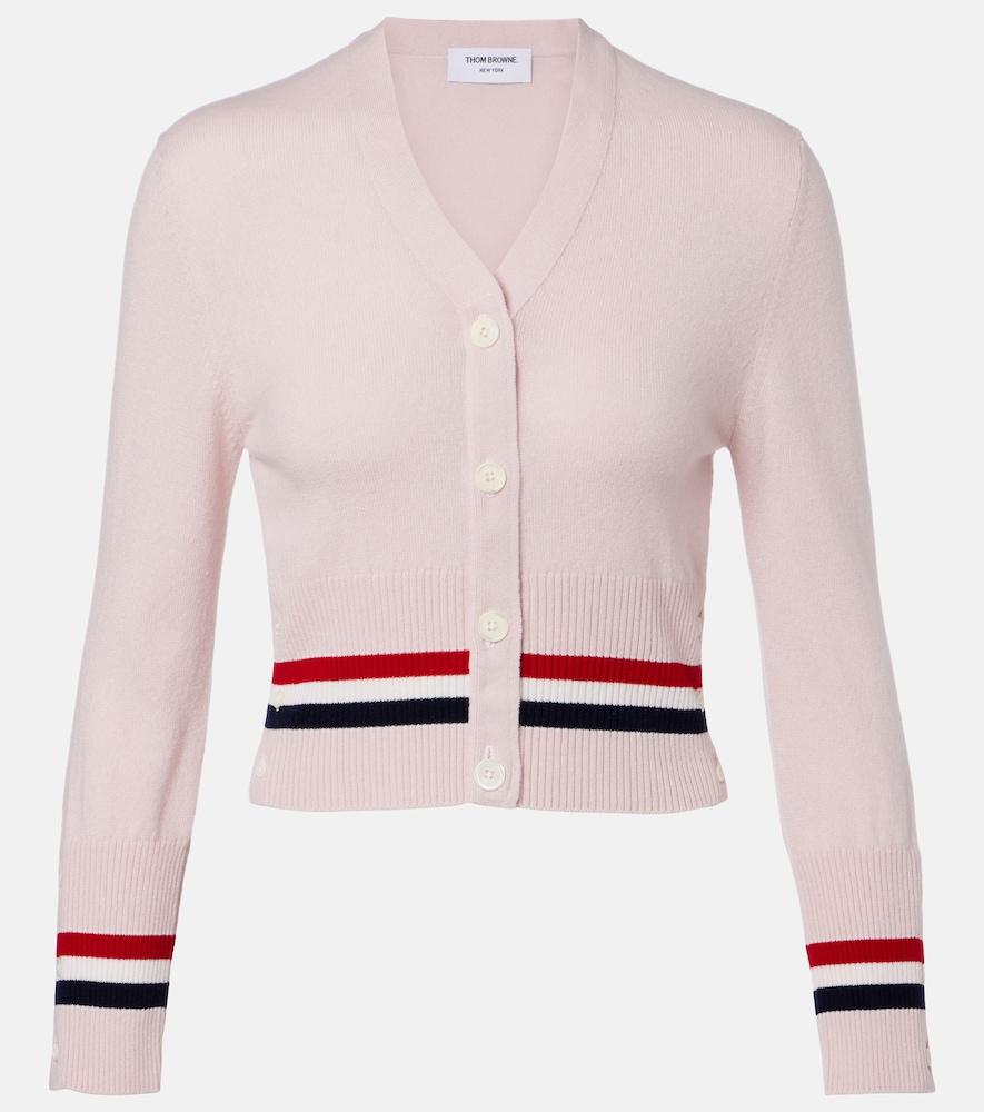thom browne cropped cashmere cardigan