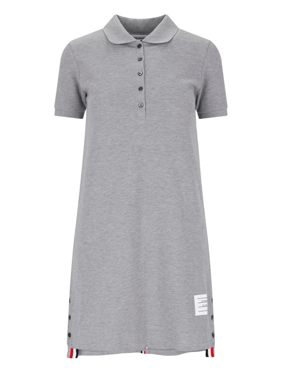 thom browne dresses grey cotton - women