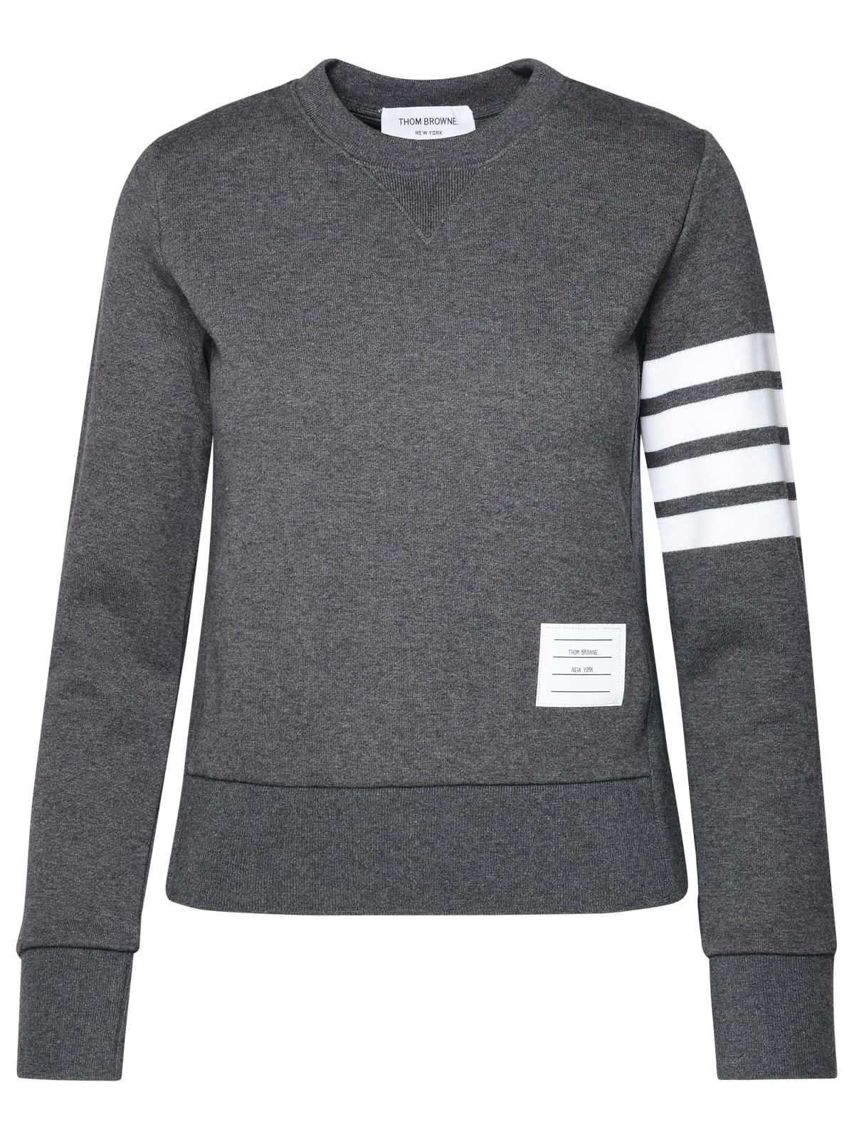 thom browne gray cotton sweatshirt