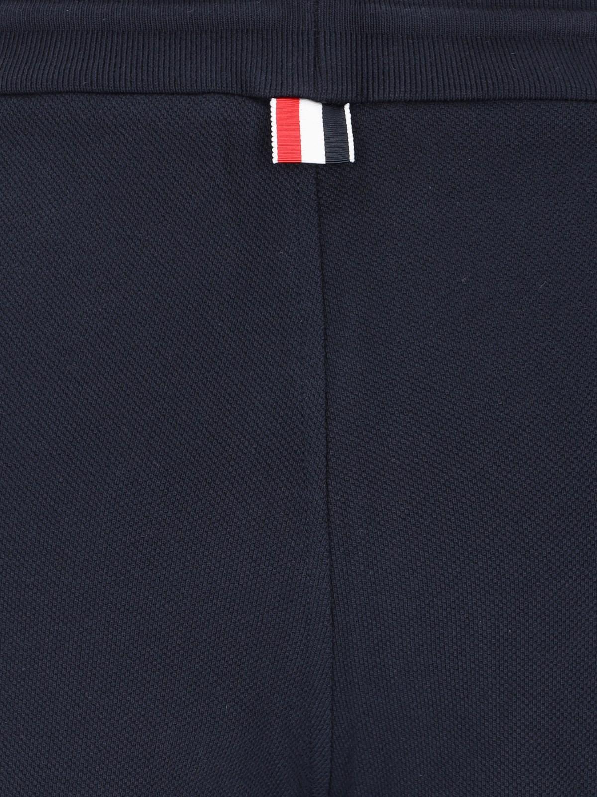thom browne logo sport shorts