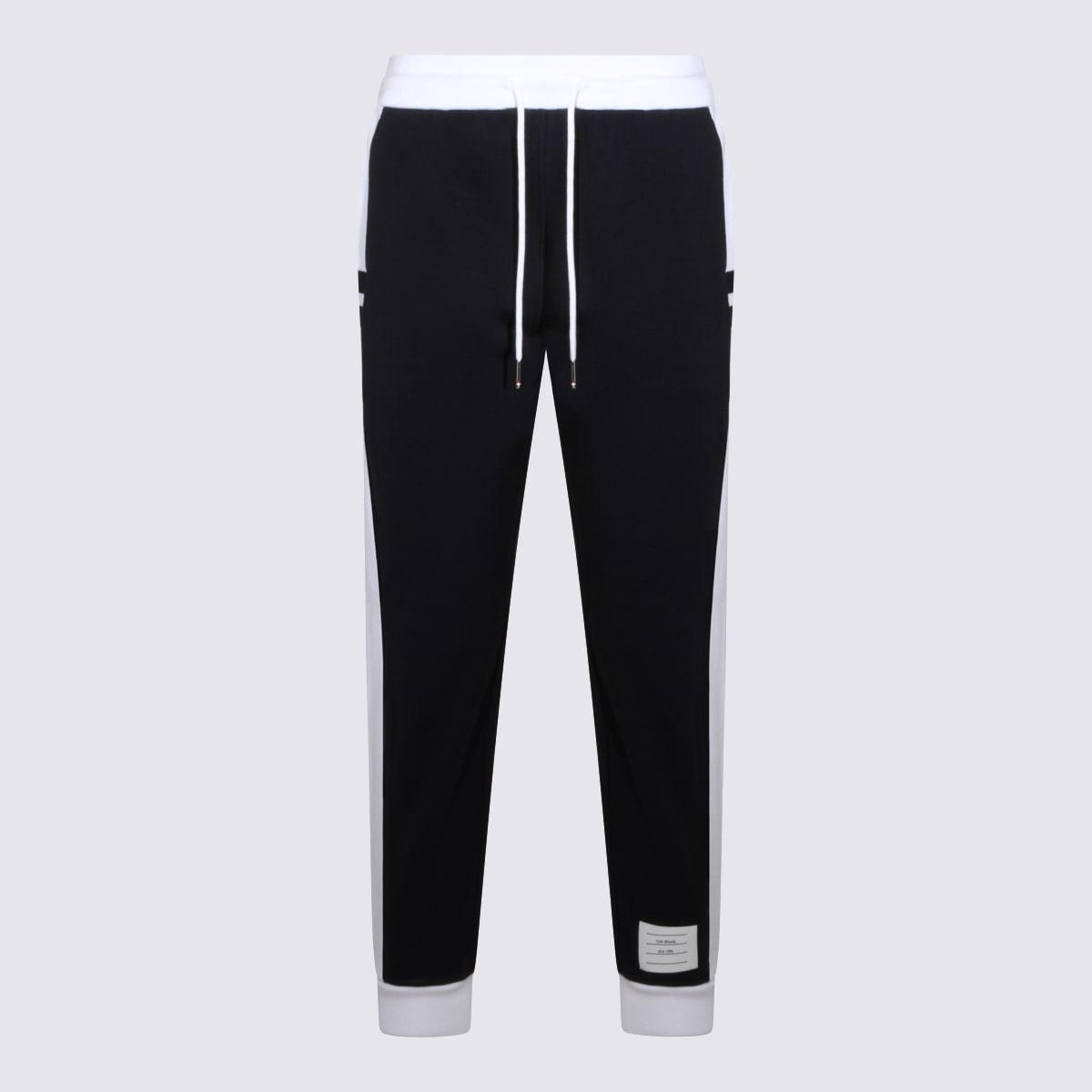 thom browne navy cotton pants