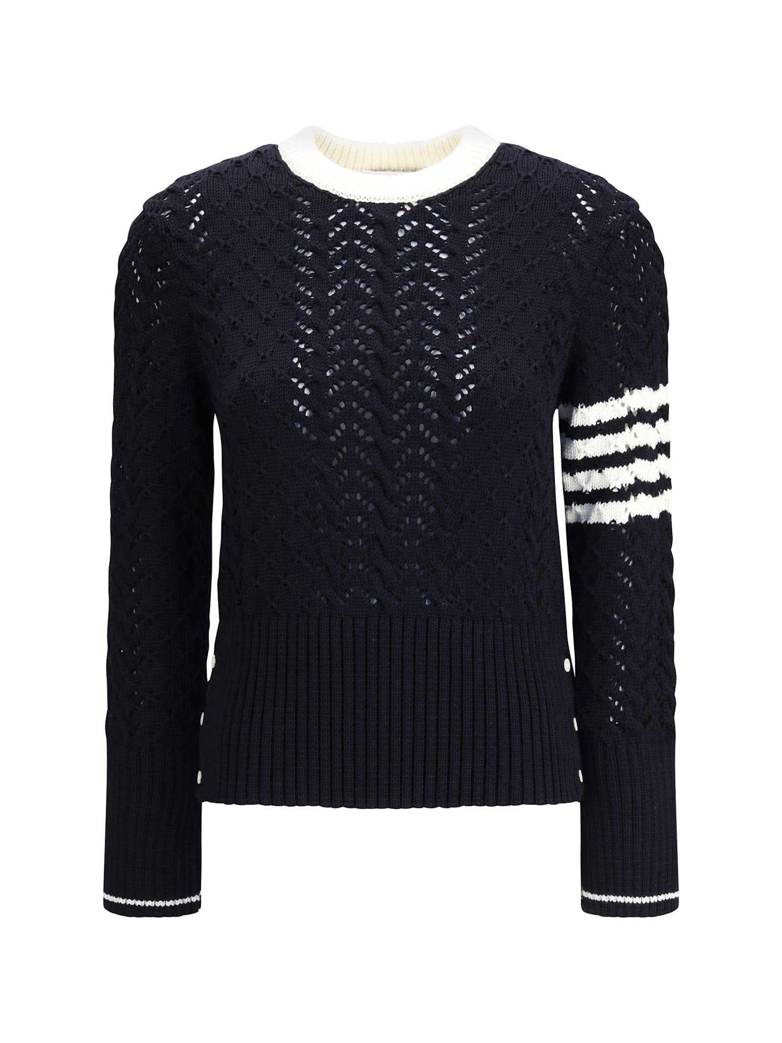 thom browne pointelle sweater