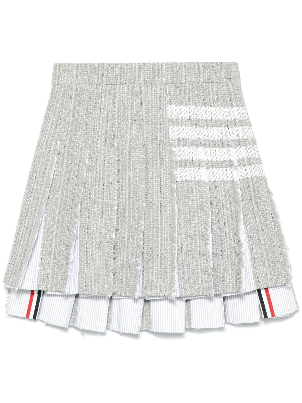 thom browne skirts grey self: cotton - women