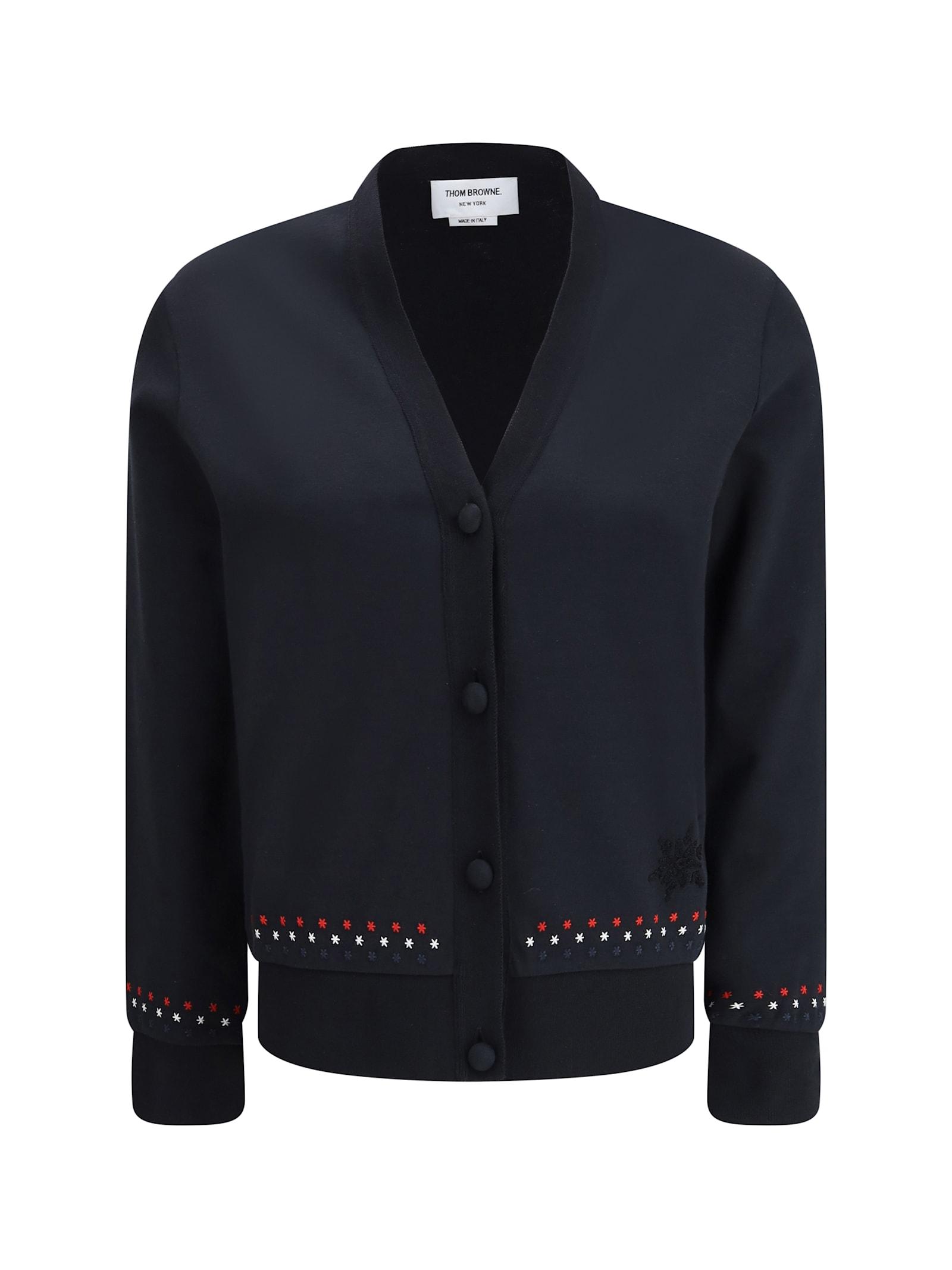 thom browne snowflakes cardigan