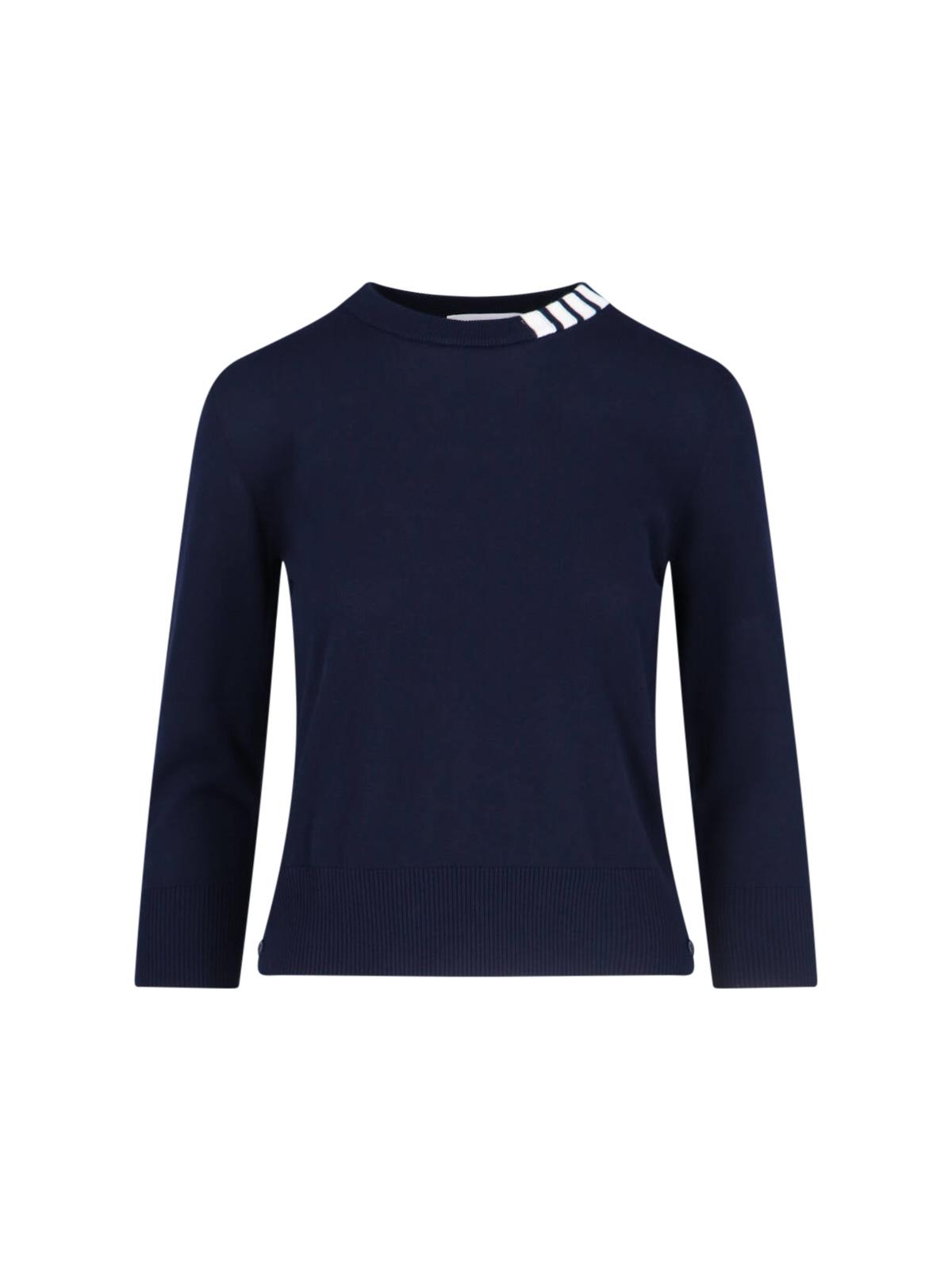 thom browne sweaters blue cotton - women