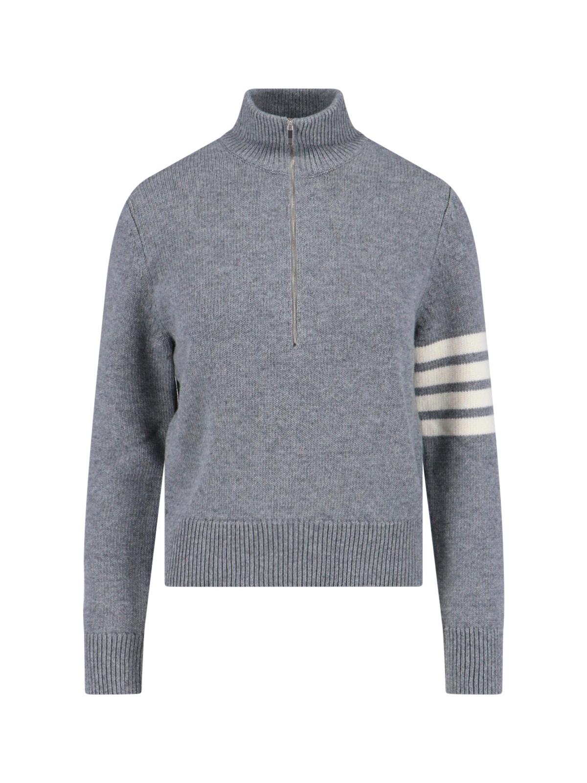 thom browne sweaters grey virgin wool - women