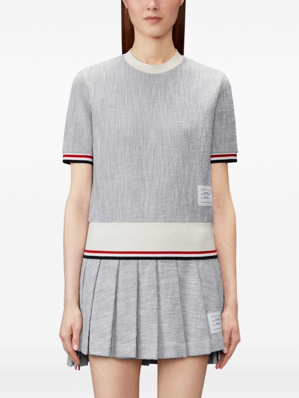 thom browne t-shirts and polos light grey - women