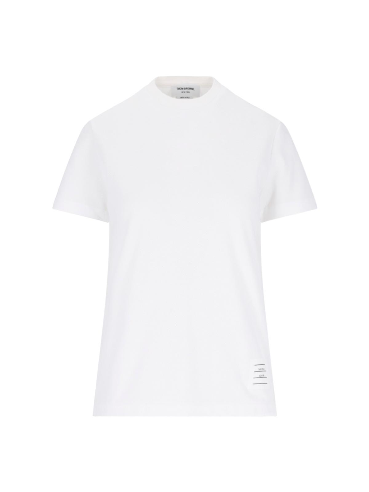 thom browne t-shirts and polos white cotton - women