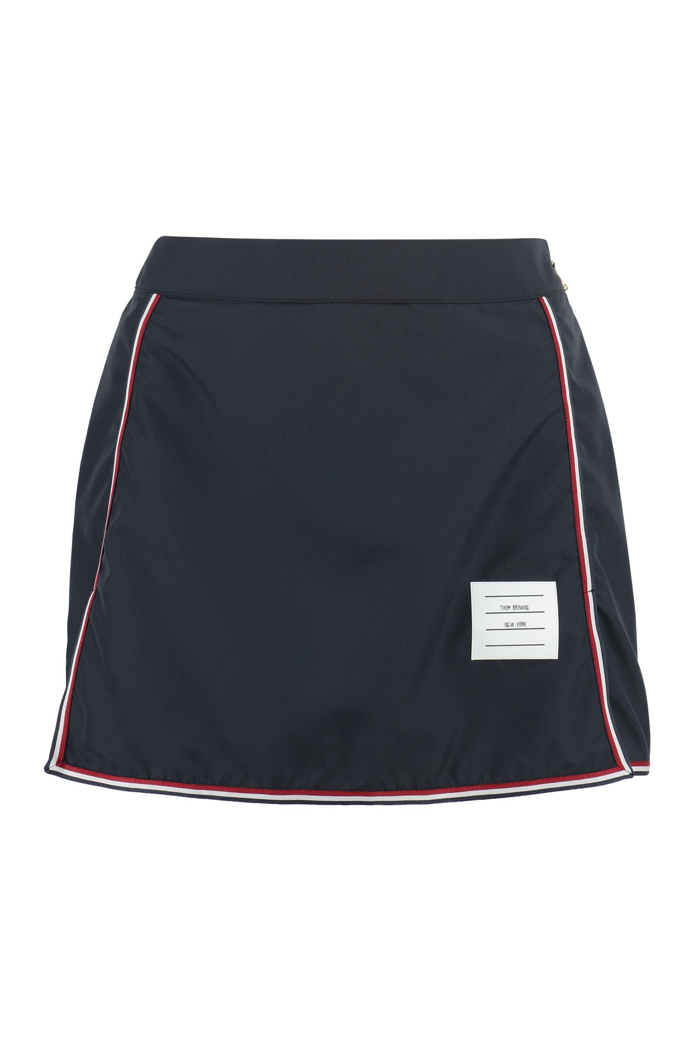 thom browne technical fabric mini-skirt