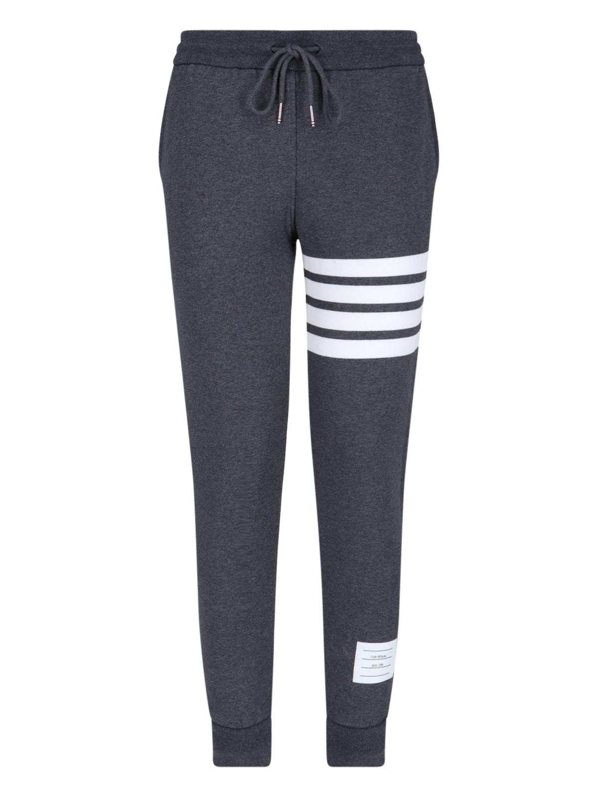 thom browne trousers grey cotton - women