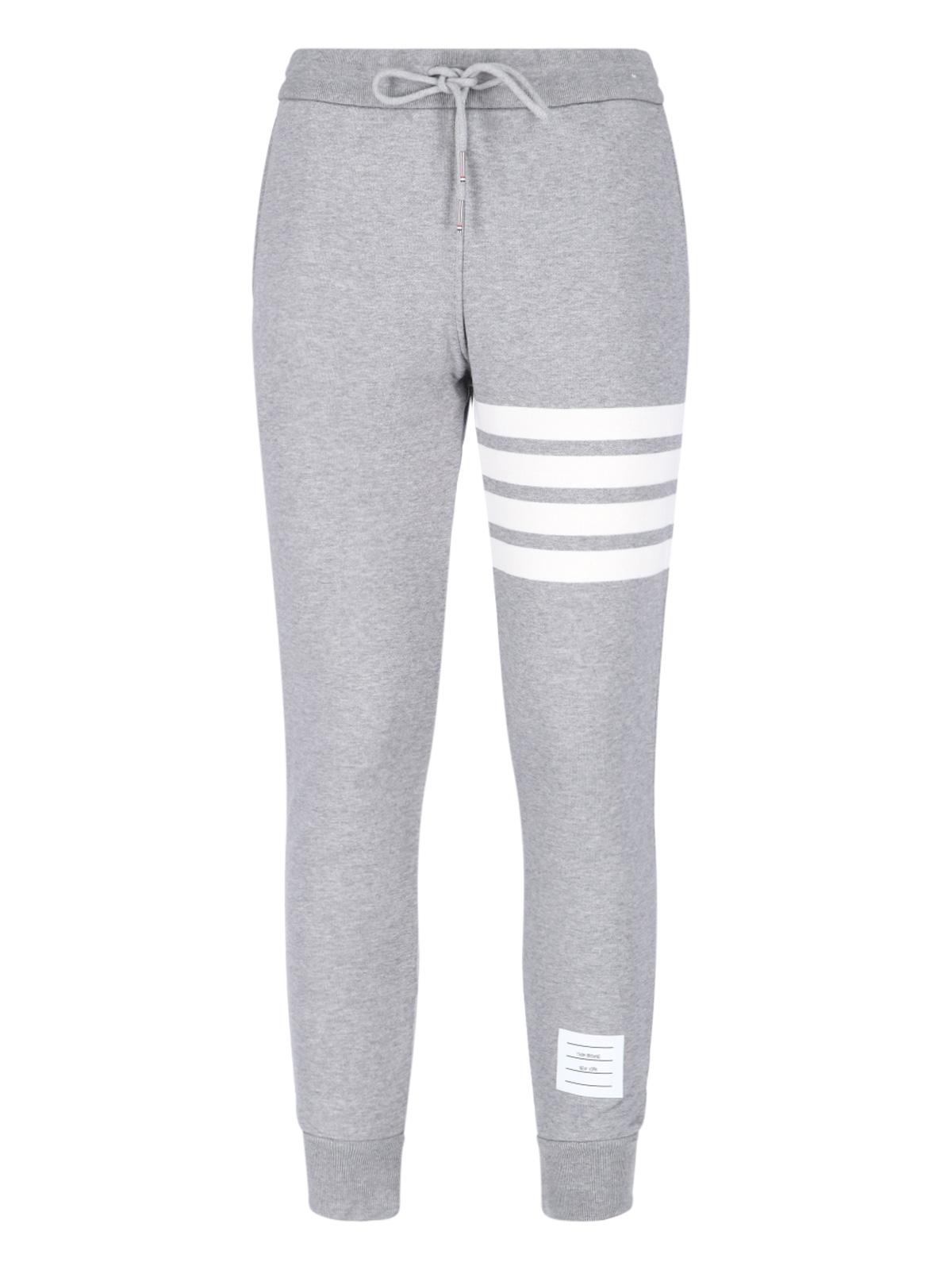 thom browne trousers grey cotton - women
