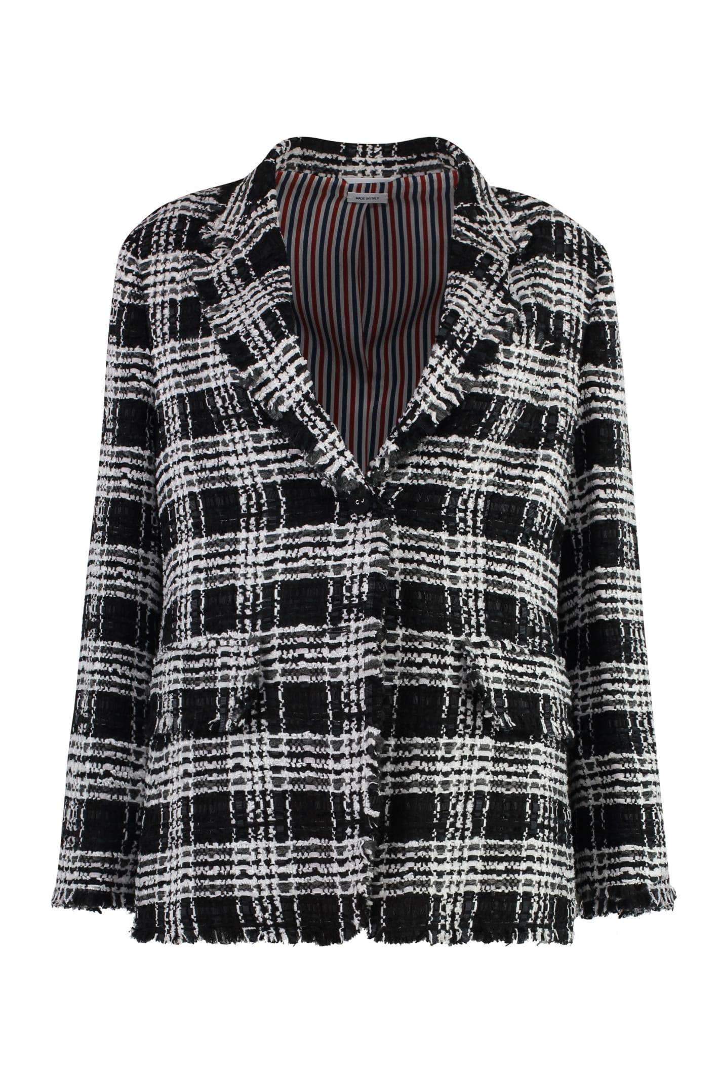 thom browne tweed blazer