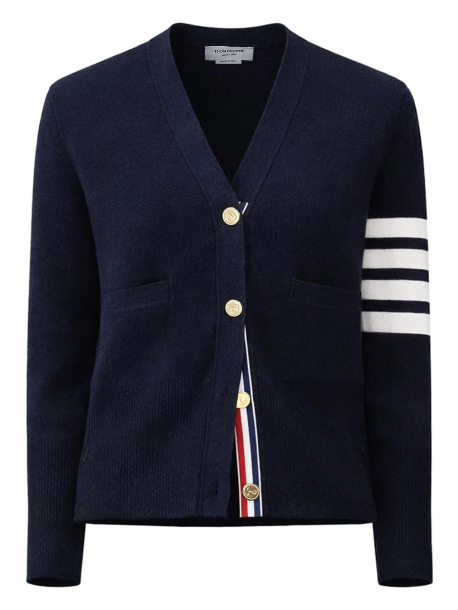 thom browne v-neck cardigan