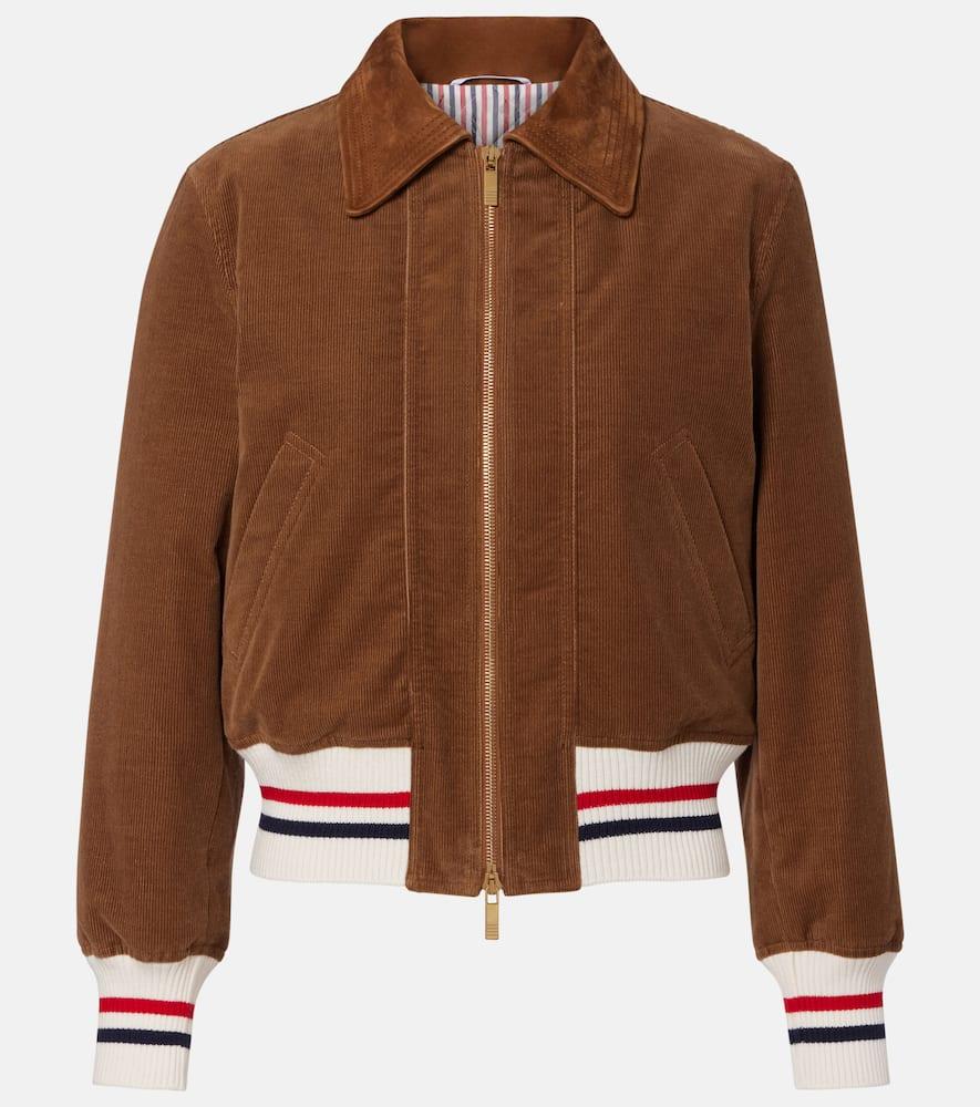 thom browne wale cotton corduroy down jacket