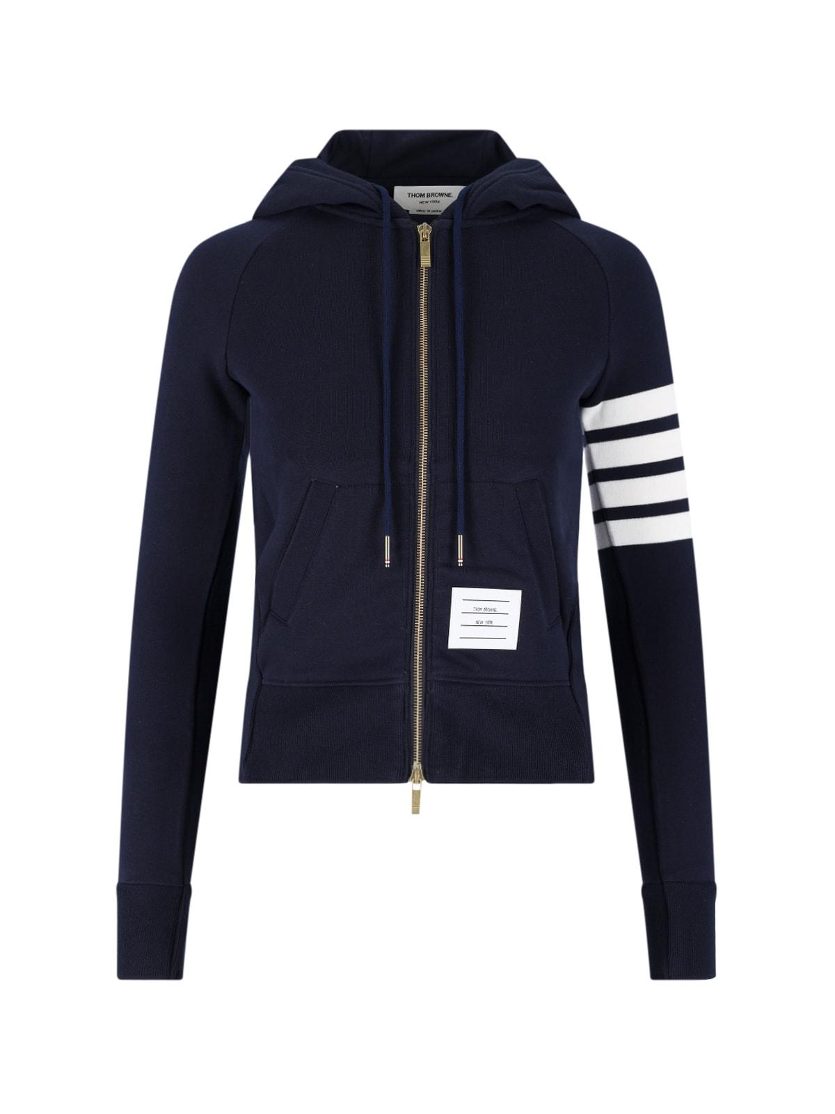 thom browne zip hoodie 4-bar