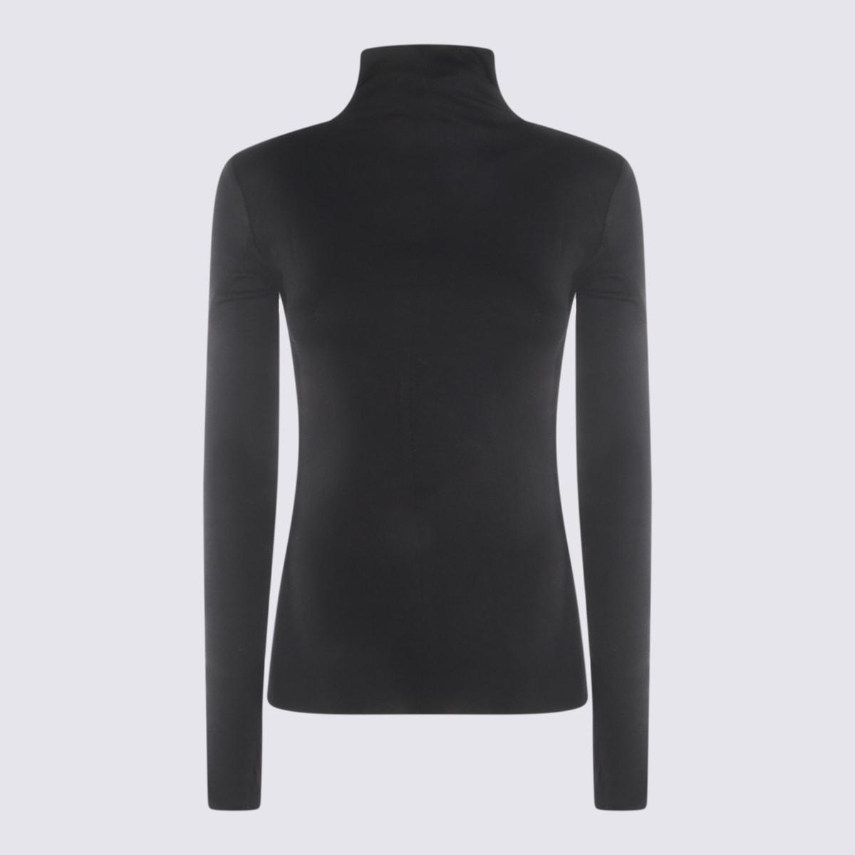 thom krom black viscose top