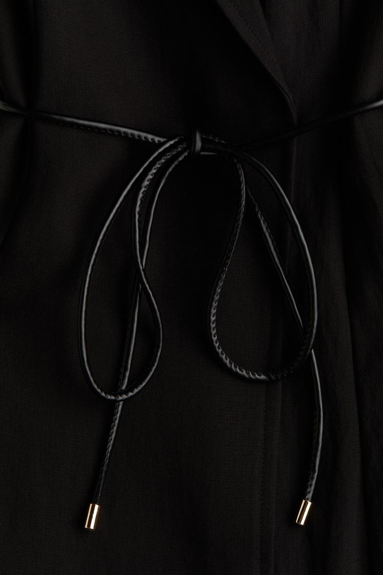 tie-belt jacket dress