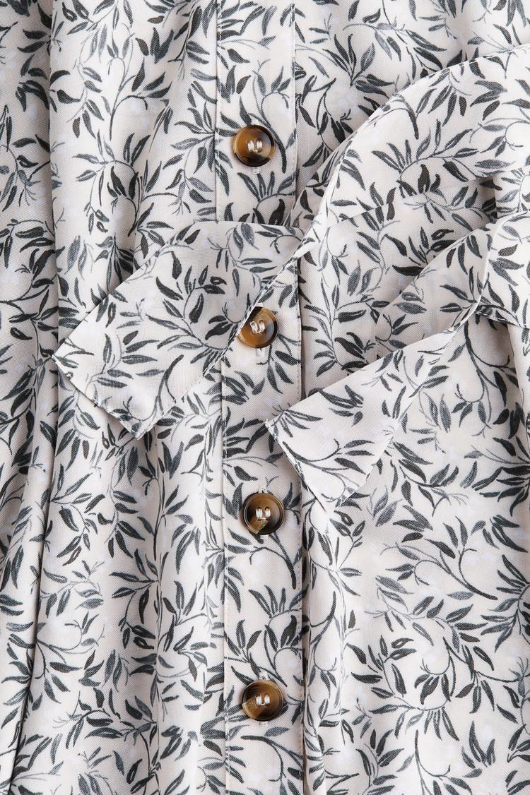 tie-belt shirt dress