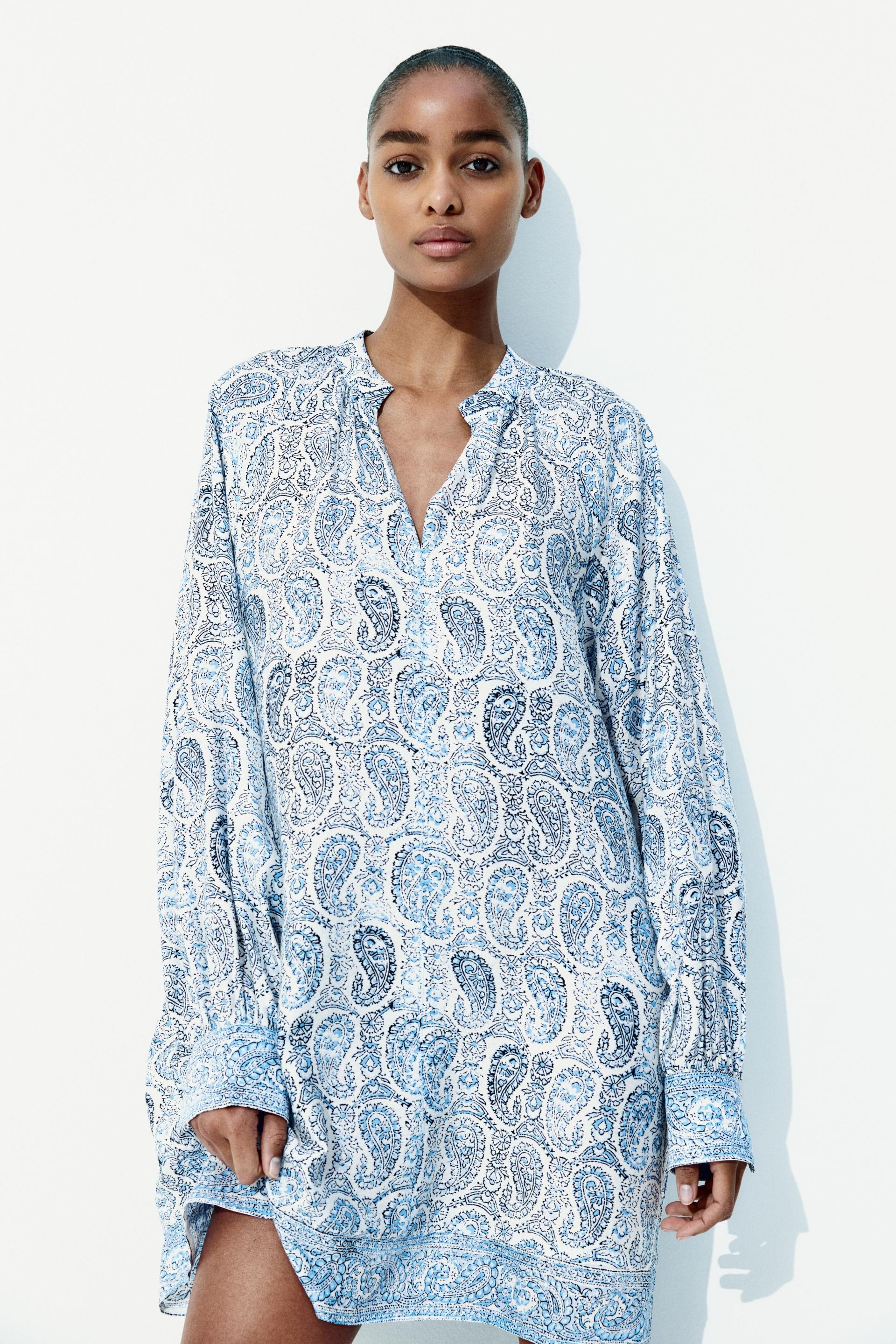 tie-belt tunic dress