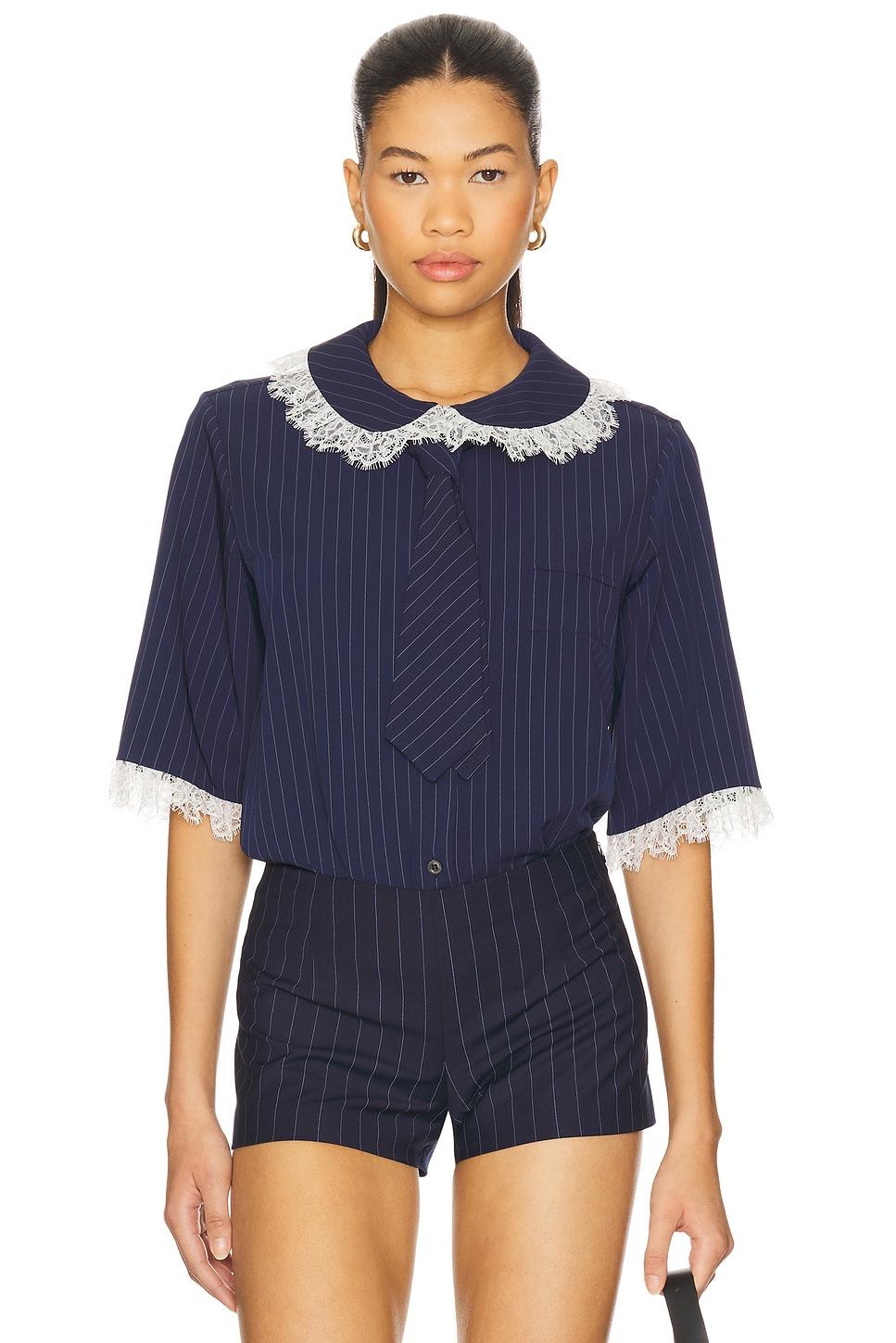 tie boxy shirt