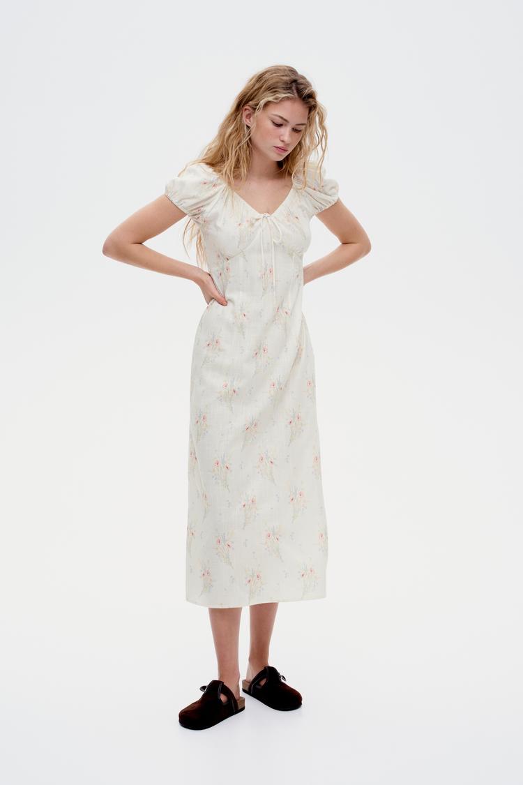 tie-detail maxi dress