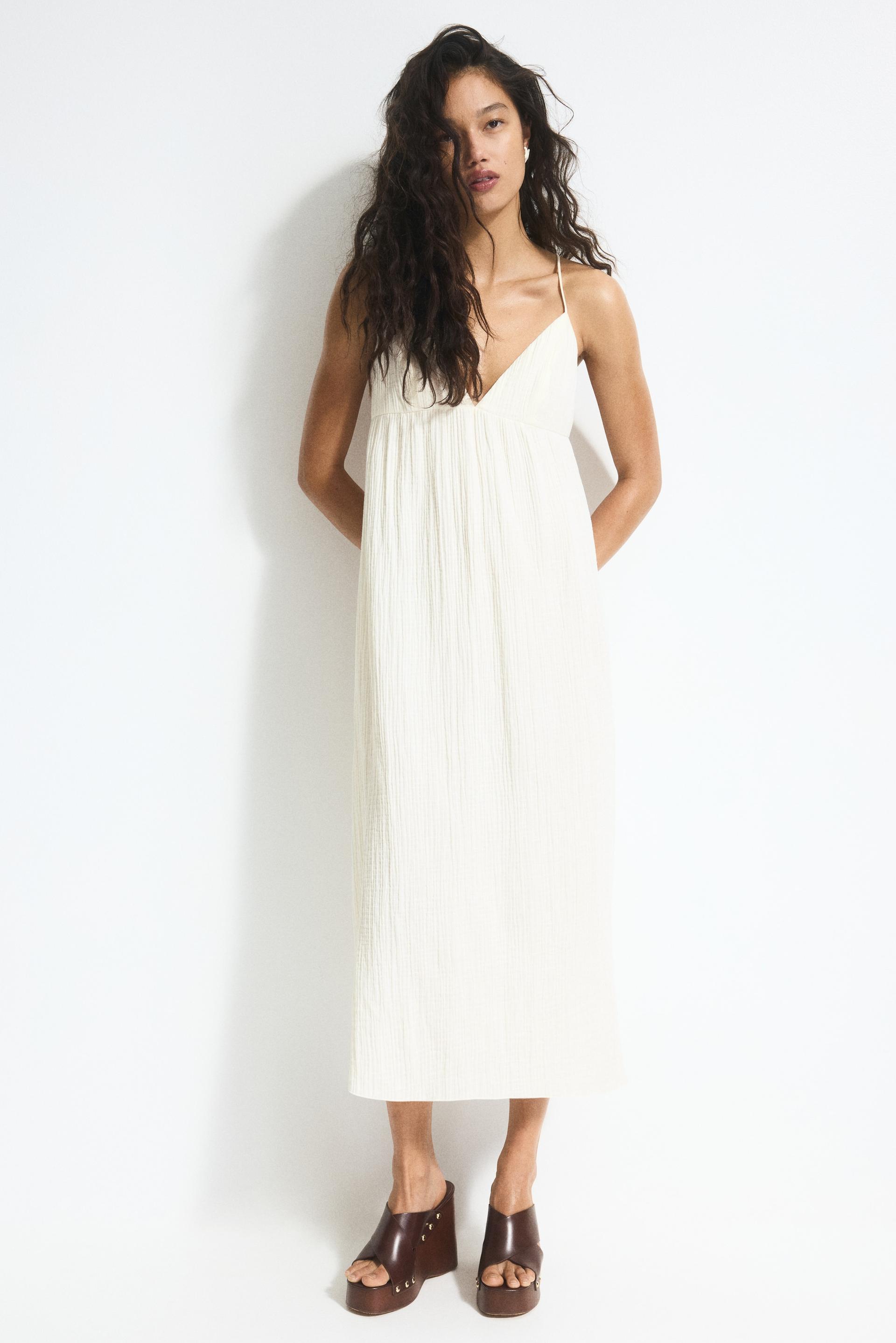 tie-detail maxi dress