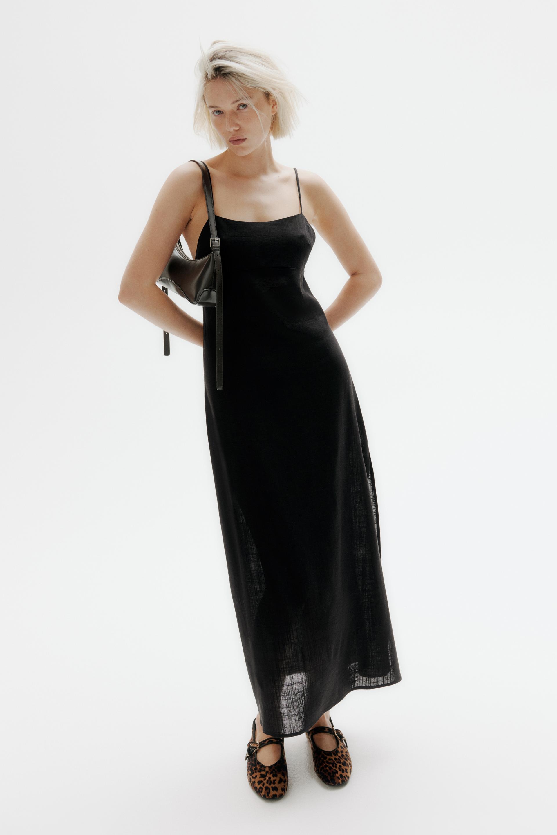 tie-detail maxi dress