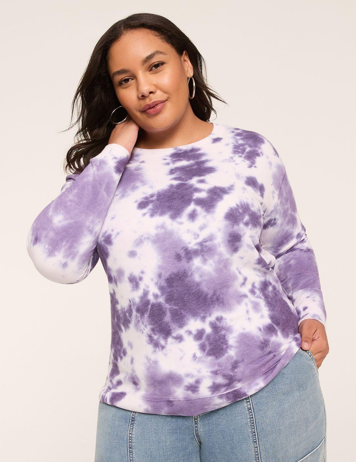 tie dye crew-neck sweatshirt