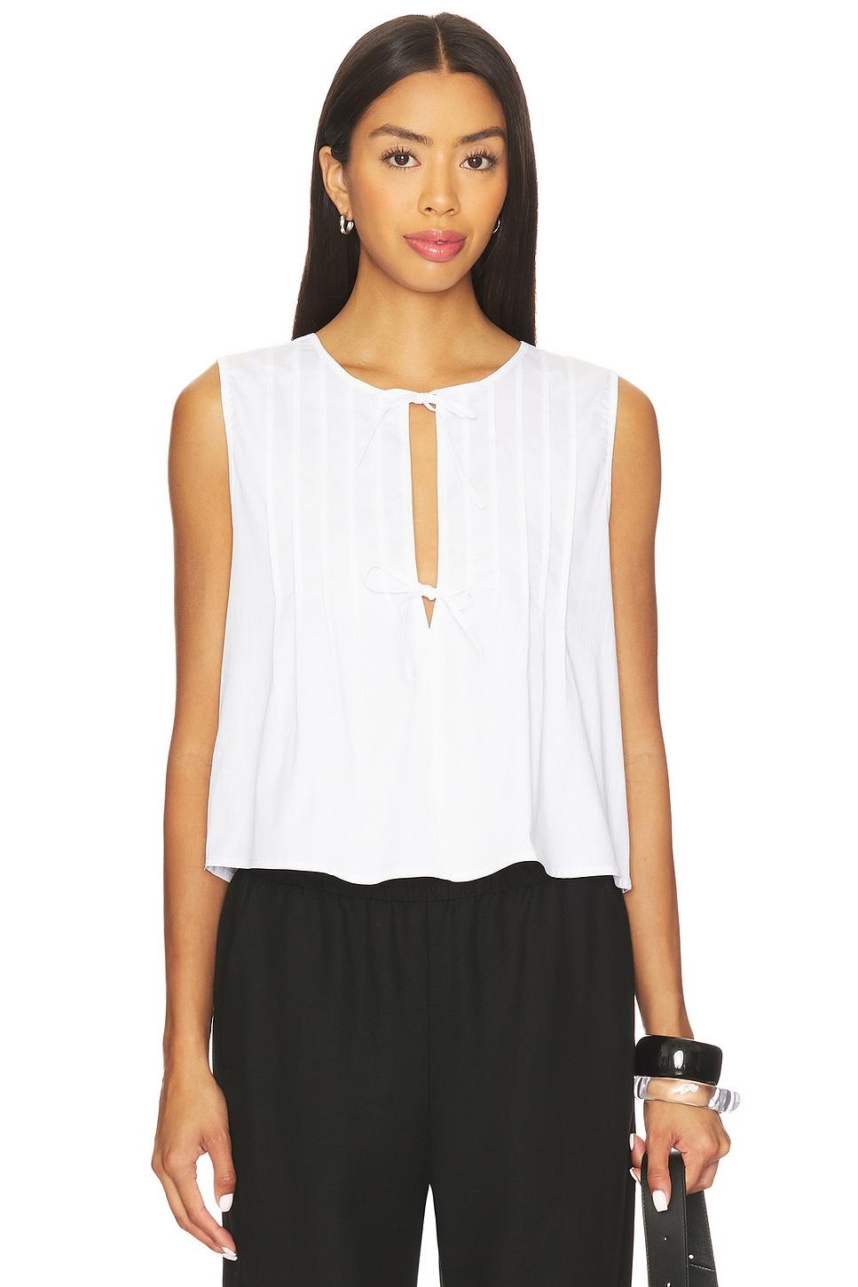tie front flare top