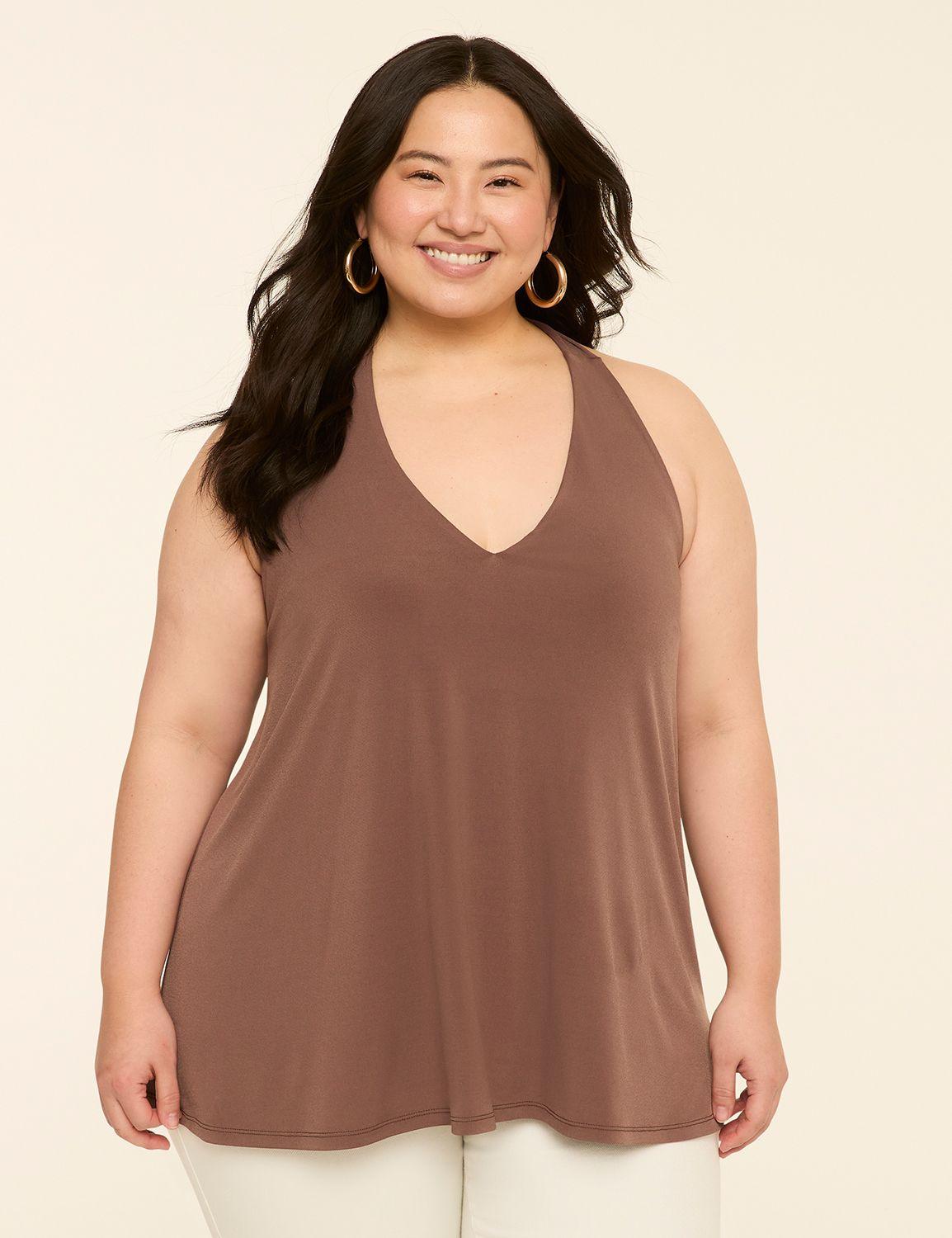 tie-neck halter top