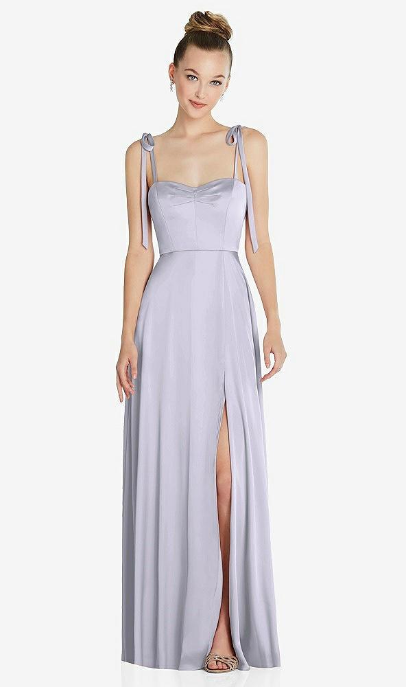 tie shoulder a-line maxi dress