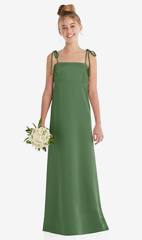 tie shoulder empire waist junior bridesmaid dress
