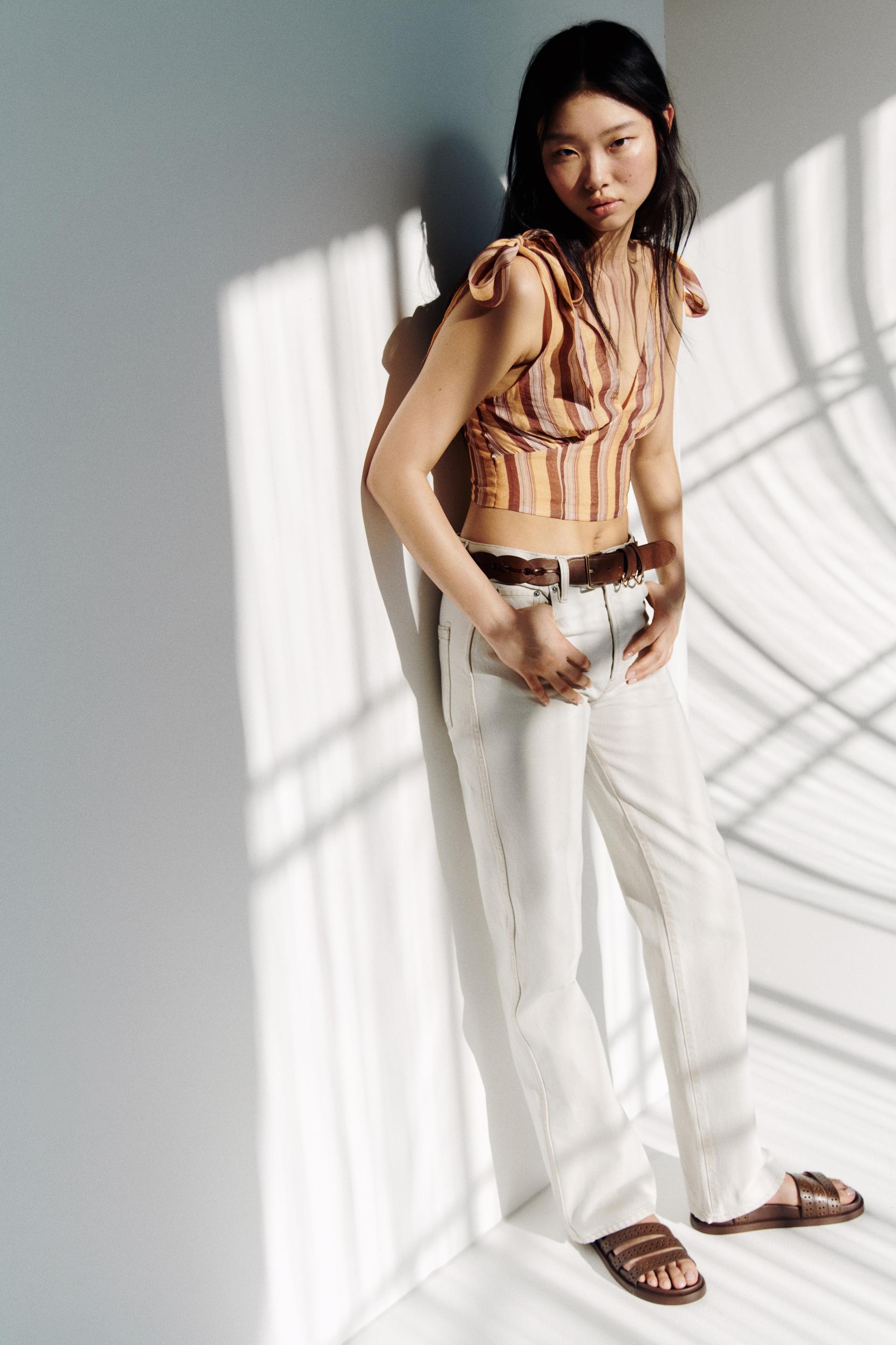 tie-strap crop top