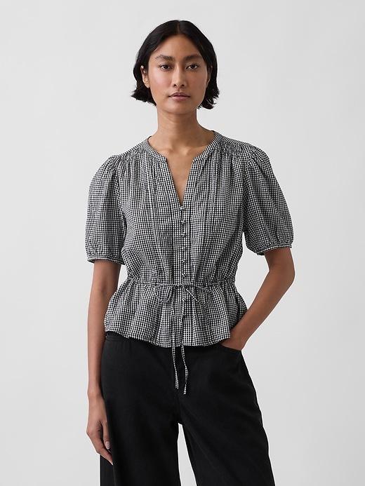 tie-waist top