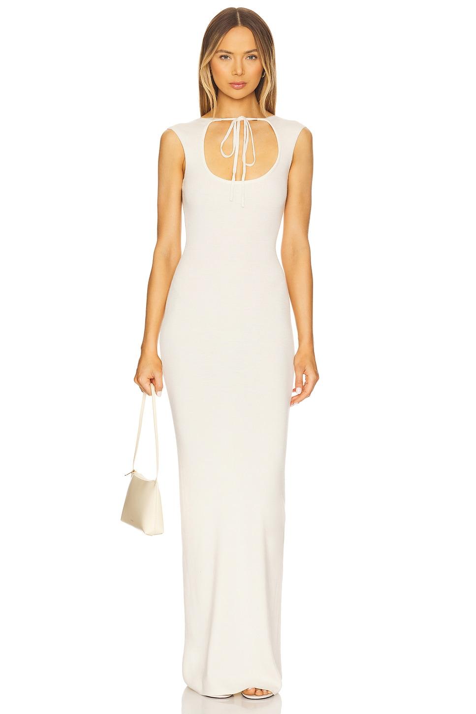 tied cut out maxi dress