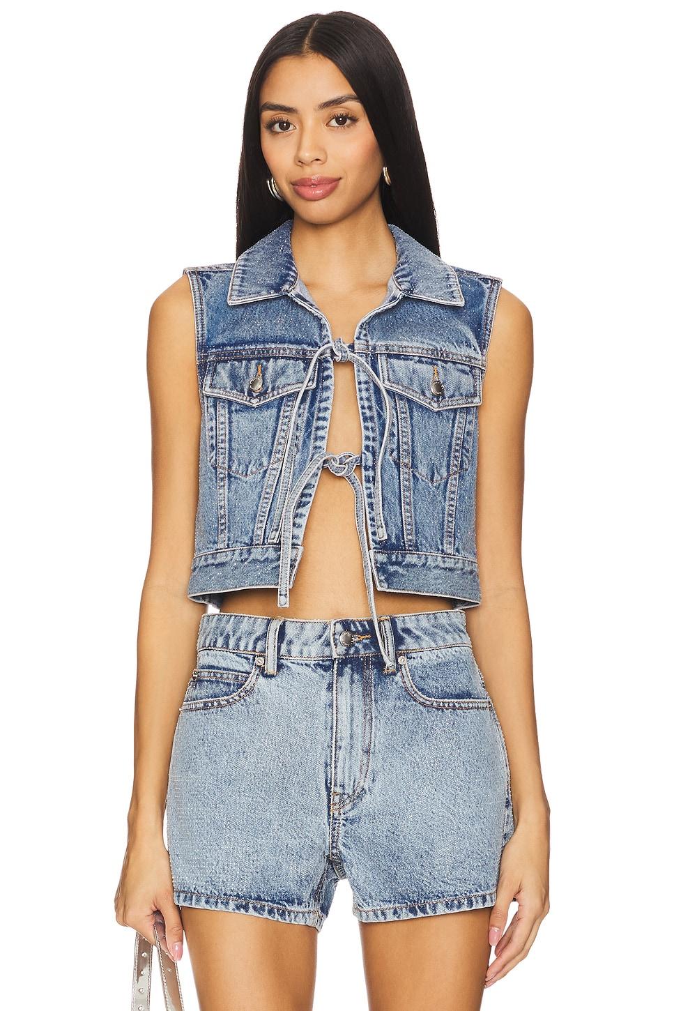 tied front vest top