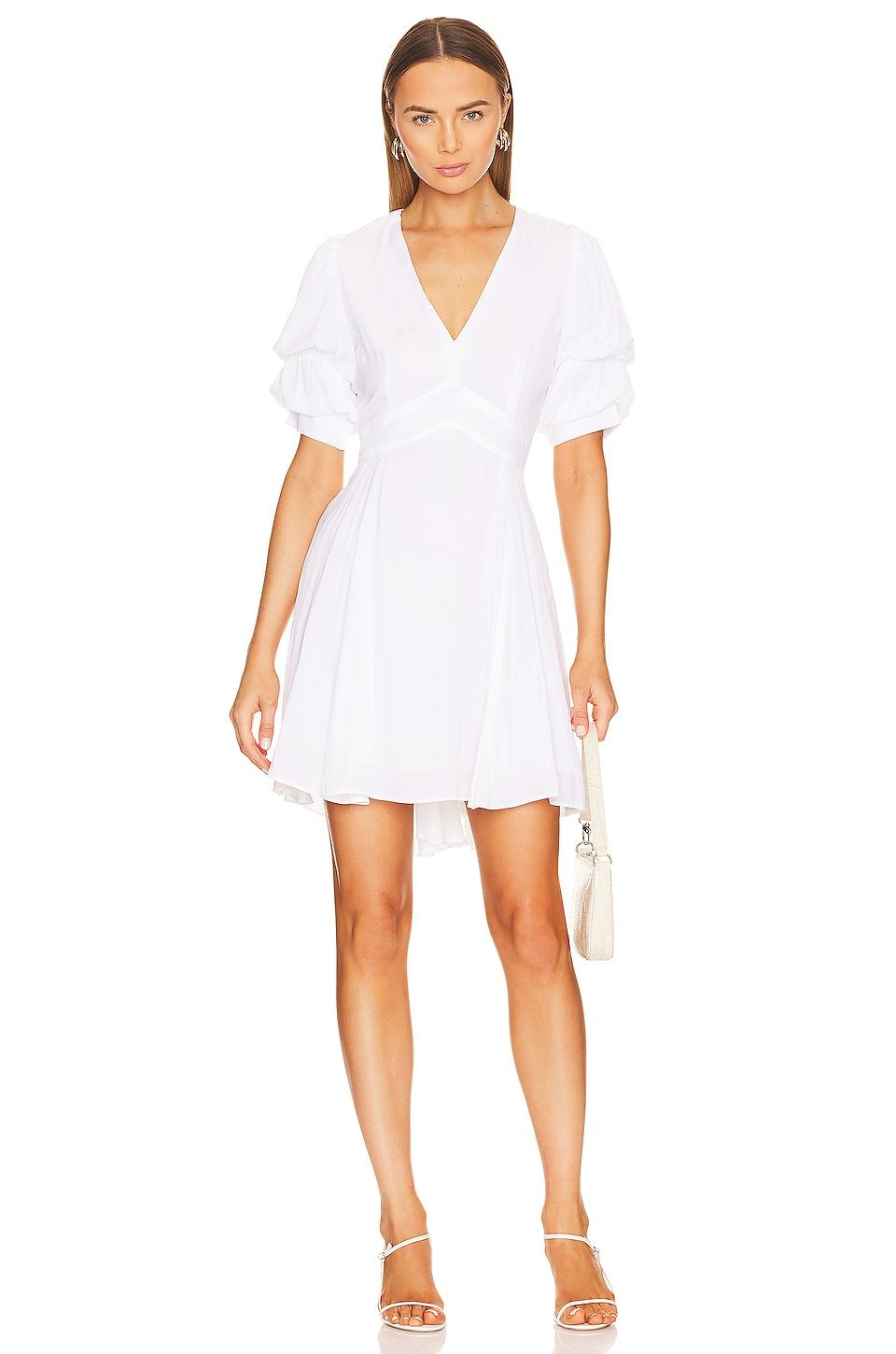 tiered bubble sleeve dress